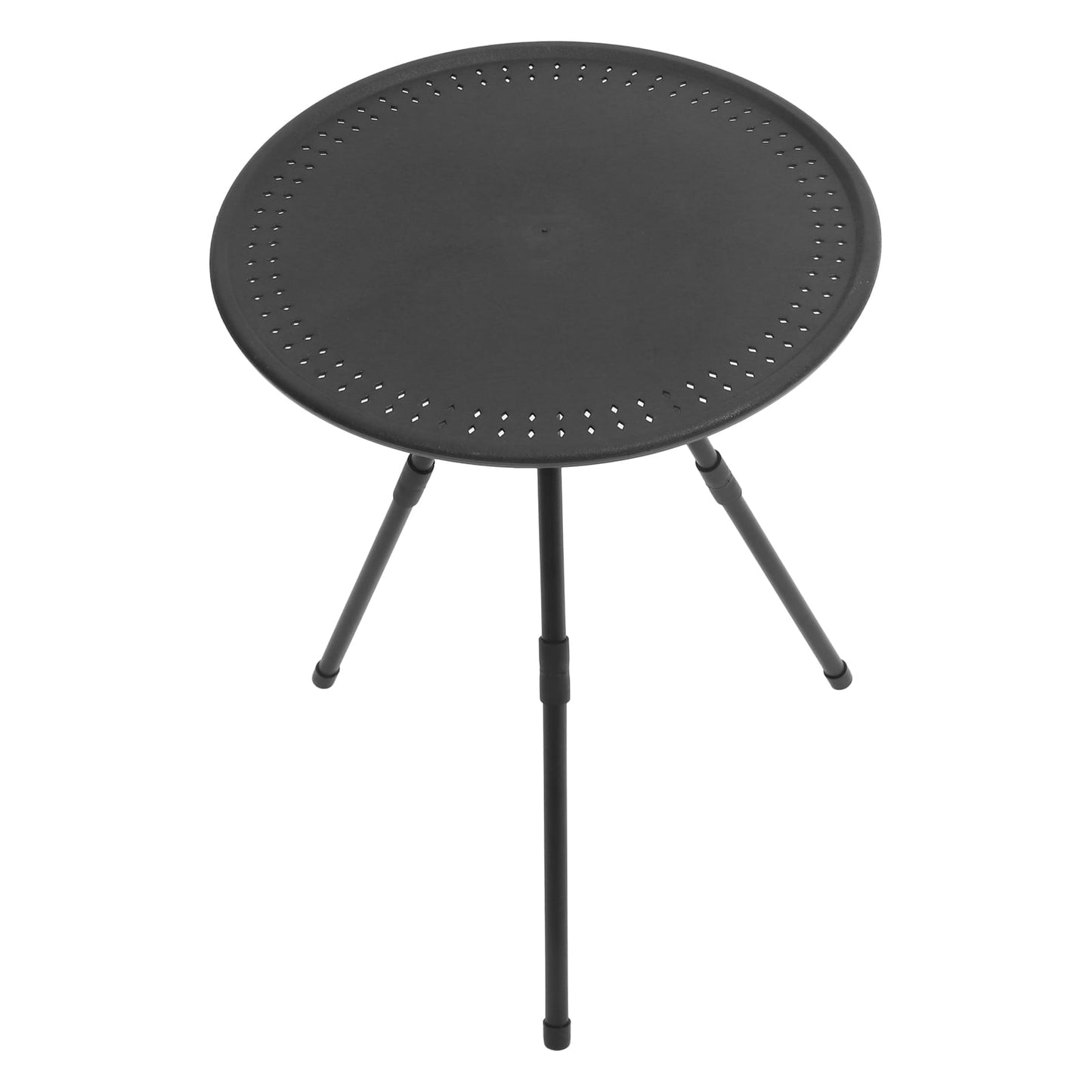 Pawsdot Compact Hiking Table for Home Use Round Black 1Pack