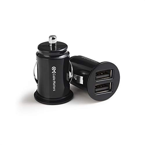Cable Matters 2-Pack 4.8A 24W Flush Mount Dual USB Car Charger