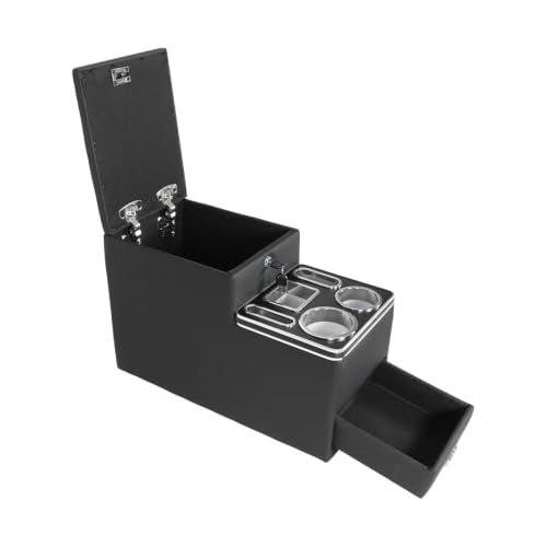 Center Console Between Seats for Minivans, SUVs, Middle Van - size: with Cup Holders/Phone Slot/Locking