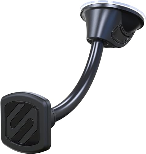 Scosche MAGWDM-2PXCES0 MagicMount Flex Neck Suction Cup Car Phone Mount for Dashboard/Windshield, 360° Adjustable Magnet Head Universal Cell Phone Holder for iPhone, Samsung & All Devices (Pack of 2) - size: 2 Pack, style: Flex Window / Dash Suction
