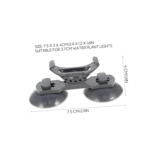 Generic 2pcs Fish Bracket Pump Small Fish Aquarium LED LED Bracket Accessories Terrarium Lamp Hanger for Cz Plastic Grey