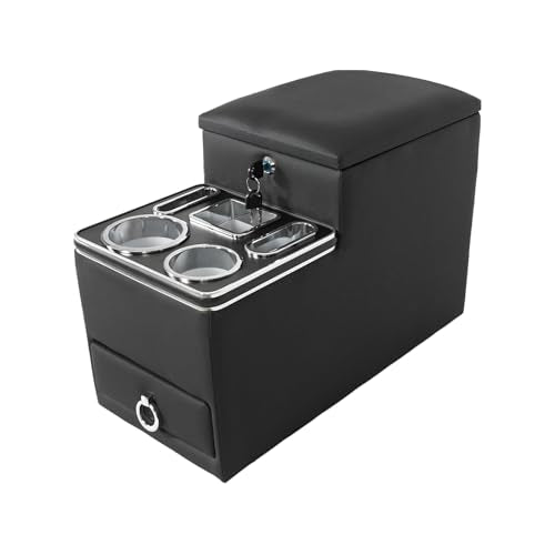 Center Console Between Seats for Minivans, SUVs, Middle Van - size: with Cup Holders/Phone Slot/Locking