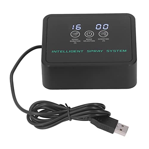 Humidifier Smart, Reptile Misting System Atomizer ABS Plastic E Ic Terrariums for Automatic with Timer Reptiles 360 Degree Rotatable Nozzle Fogger