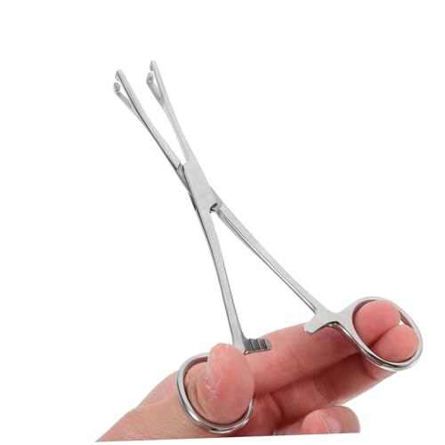 VICASKY Reptile Feeding Tongs Stainless Steel Tweezers for Safe Feeding Long Handle Gentle Grip for Snakes Lizards Animals Food Clip Tool for Terrarium