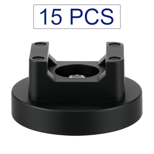Yookeer 15 Pcs Magnetic Zip Tie Mount Cable Clips Black, 31 mm - size: 31 mm