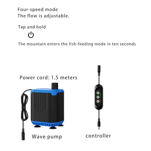 Aquariums Water with 4 Flows Submersed Design for Terrariums Turtles Tanks Circulations Aquariums - color: Tl2320d
