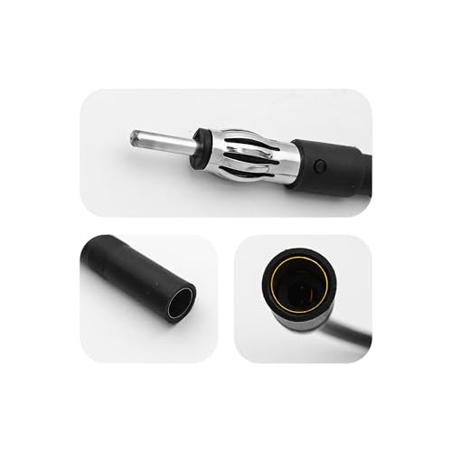 12.6 Inch Car Radio Antenna Extension Cable, Male to Female AM/FM Antenna Adapter for Vehicle Stereo, Head Unit, CD and Media Receivers - size: 1PC