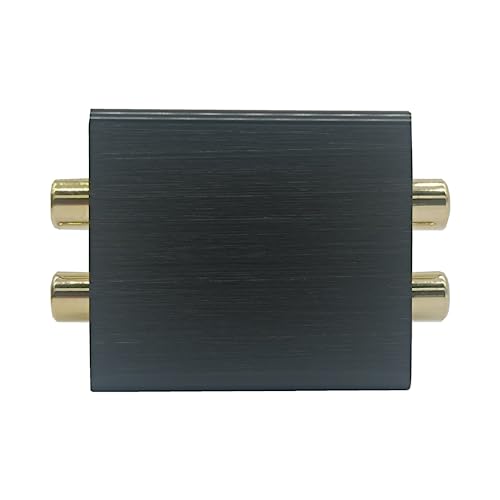 SPRODIO RCA Ground Loop Noise Filter Stereo Audio Noise Isolator Box Eliminate Common Ground Loop hum Noise for Home Audio System with RCA Socket (M101)