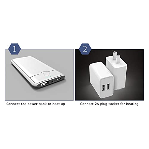Heating Mat, USB Charging Adjustable Temperature Keep Warm Pad, Durable Plastic Waterproof for Lizard Snake(small)