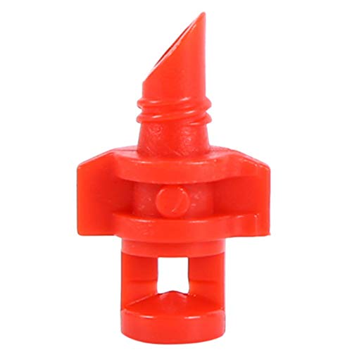 SUCOHANS 360 Degree Micro Sprayer Fan Jet Hydroponic Aeroponic Misters Cloners - 360 Sprayer Red (100)