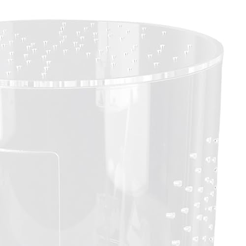 Zunate Acrylic Reptile Enclosure, Transparent Terrarium for Jumping Spiders, Front Opening Design with Excellent Ventilation and Rugged Build