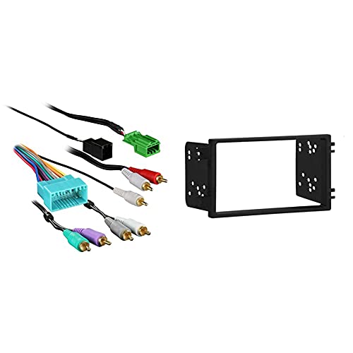 Metra 70-7863 Amplifier Harness and 95-7863 Double DIN Kit for 2003-2011 Honda Element - style: Wire Harness + Honda Element Double DIN Kit