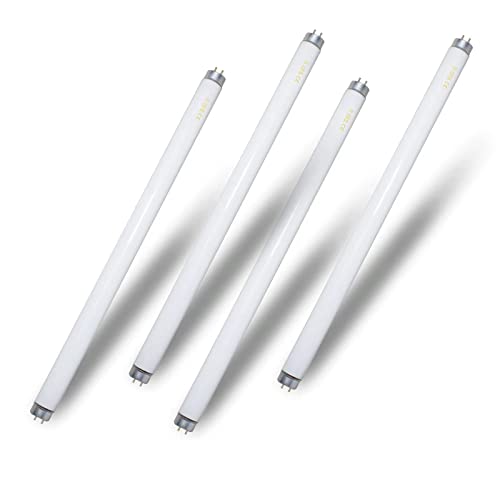 amgolibi 18 Inch 15 Watt U V/A Black Light Bulb F15T8/BL Replacement T8 BL Fluorescent Lamps for 30W Machine 350BL 365-nm Blue Light 4 Count - style: 4 Pack