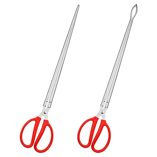 Toasis Stainless Steel Crabbing Tongs for Live Crabs Eels (Mixed-2pack) - style: Mixed-2pack