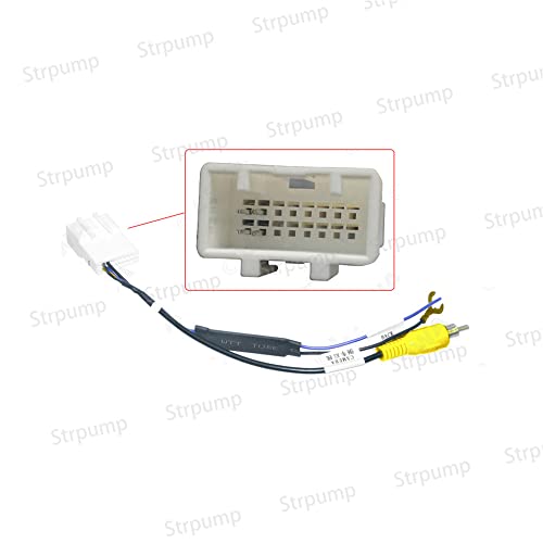 for Toyota Camry RAV4 Highlander OEM Car Parking Reverse Rearview Backup Camera RCA Video Retain Cable Adapter Plug Output 16 Pin