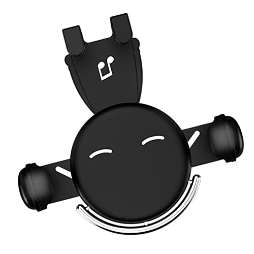Car Air Vent Phone Holder, Metal (Black) - color: Black