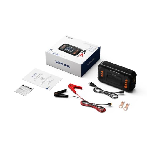 WAVLINK 280W Smart Battery Charger, 20A 6V/12V/24V Car Battery Charger - color: 20-amp