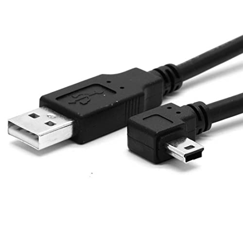chenyang Mini USB Cable USB 2.0 Male to Mini USB 5 Pin Male 90 Degree Left Angled Charging Data Transfer Extension Cable 1.8M - color: Left Angled, size: 1.8M