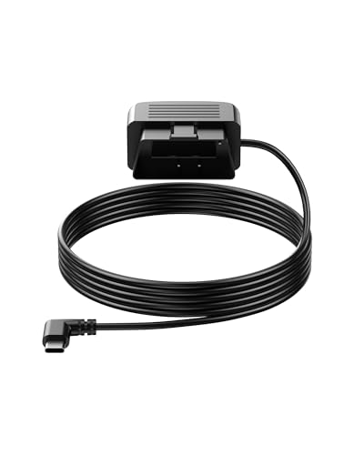 OBD OBD2 Power Cable for Dash Camera, OBDII to USB C Adapter Hardwire Kit 24 Hours Surveillance with Low Voltage Protection(11.6V Auto-Cutoff) for Dashcam, GPS, Radar, 12-36V to 5V/3A (3.5m/11.5ft)