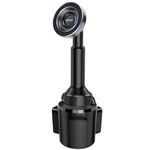 OQTIQ Phone Cup Holder for Car Mount for MagSafe, Quick Extension Long Arm - color: Black