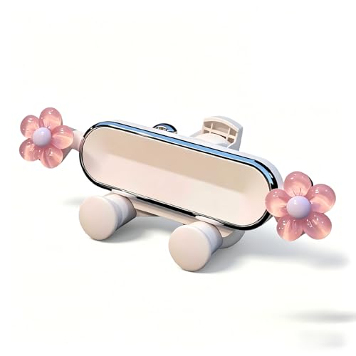 Car Air Vent Phone Holder, Pink Flower & Cloud Design Cute Car Phone Mount, 5.31" x 1.97" 360° Rotatable Adjustable Vent Phone Bracket, Universal for Most Cars, SUVs, Trucks (Style C) - size: 1 PC #Style C