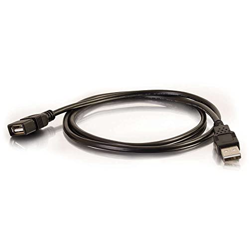 C2G 52106 USB A to A Long USB Extension Cable, 3.28 Feet (1 Meter), Black - color: Black, size: 3.3 Feet, style: USB A Male to A Female