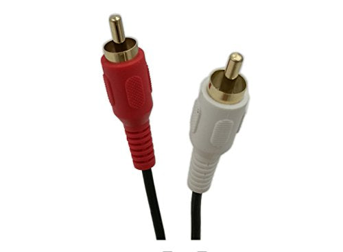 6 Feet 3.5MM AUX RCA Panel Mount Cable, （Dual） 2 RCA Male to 3.5mm Female Dashboard Panel AUX Extension Flush Mount Cable for for Car, Boat, Motorcycle (2M, 2RCA to 3.5mm) - color: 2M, 2RCA to 3.5mm