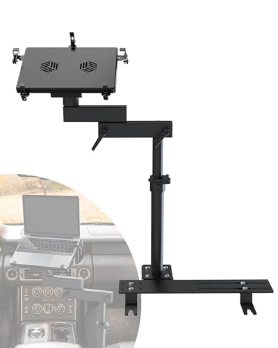 No-Drill Car Laptop Mount, Adjustable Mobile Truck Computer Stand
