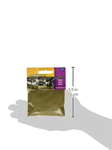 Woodland Scenics Earth 3.6 Cubic Inches, 2 Ounce (Pack of 1) - size: 2 Ounce (Pack of 1)