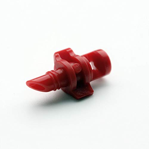 SUCOHANS 360 Degree Micro Sprayer Fan Jet Hydroponic Aeroponic Misters Cloners - 360 Sprayer Red (100)