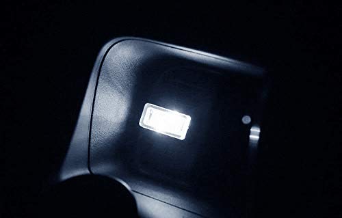 iJDMTOY USB Mini LED Car Interior Ambient Atmosphere Accent Lighting Kit - color: White