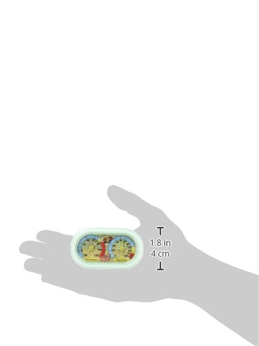 Zoo Med Hermit Crab Home Dual Thermometer & Humidity Gauge Glow in The Dark, Green (6600912)