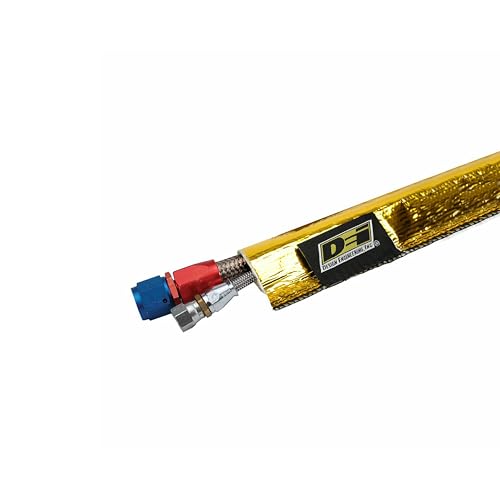 Design Engineering Heat Sheath Gold – 1-1/4" I.D. x 36" - size: 1-1/4" I.D. x 36"