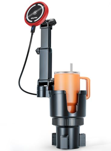 OHLPRO for iPhone 17 Pro Max MagSafe Car Charger Cup Holder Mount,Red - color: Red