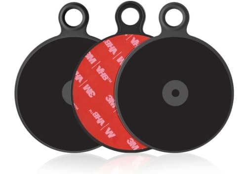 APPS2Car 3Pcs 3" Dashboard Pad Mounting Disk for Suction Cup Phone Mount - size: 3 Inch Round - 3 Pack - Single-Sided