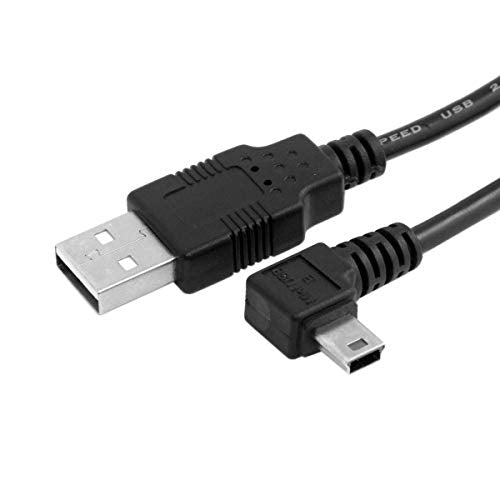 chenyang Mini USB Cable USB 2.0 Male to Mini USB 5 Pin Male 90 Degree Left Angled Charging Data Transfer Extension Cable 0.5M - color: Left Angled, size: 0.5M