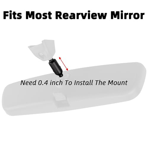 for Garmin Dash Cam Mount Car Rearview Mirror Handle Bar Holder - size: RearView Mirror Mount