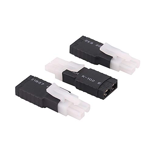 3pcs Compatible with TRX Style Female to plug for Big Tamiya Male Connector Adapter(C64-3)