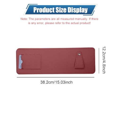 Car Sun Visor Extender with Sunglass Clip&Ticket Card Holder, Red - color: Red