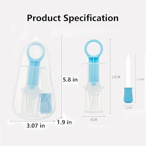 Pet Liquid Feeding Kit Pet Feeding Syringe Soft Tip, Cat Dog Syringe Bottles for Pet Feeding,Pet Medical Feeding Dispenser Tool (Blue) - color: Blue