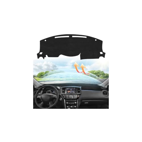 Cartist Dash Cover for Nissan Pathfinder 2013-2020 Dashboard Cover Mat - color: 13-120 Pathfinder(Black)