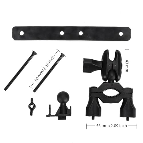 Car Rearview Mirror Dash Cam Holder Universal Fit Metal/Plastic Mount 360° Rotating Bracket for Driving Recorder(Plastic Nut) - style: Plastic Nut