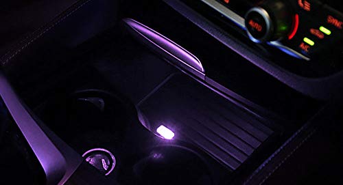 iJDMTOY USB Mini LED Car Interior Ambient Atmosphere Accent Lighting Kit - color: Pink