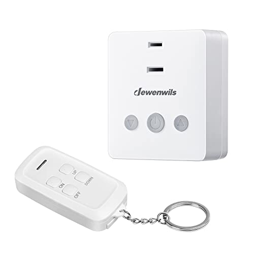 DEWENWILS Plug-in Lamp Dimmer Switch, Wireless Remote Dimmer Plug for Floor Lamps, Table Lamps, String Lights, 100FT Range, Compatible with Dimmable LED/Tungsten Bulbs - style: Handheld Remote Control
