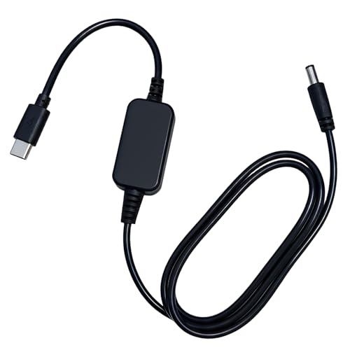 Baby Car Camera USB-C Powered Adapter, 5V to DC 12V 4FT Step Up Power Cable