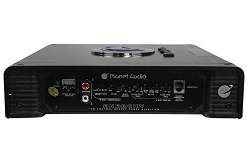 Planet Audio Anarchy AC1200.2 1200 Watt 2 Channel Car Amplifier+Amp Kit+Remote