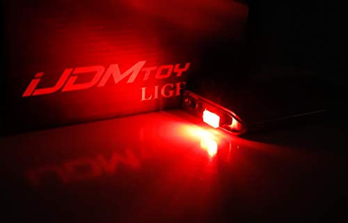 iJDMTOY USB Mini LED Car Interior Ambient Atmosphere Accent Lighting Kit - color: Red