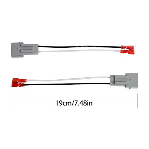 HSTECH 2 Pairs (4 Pack) 72-5512 Speaker Wire Adapters for Select 1989-Up Ford Vehicles