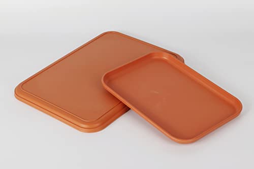 Reptile Large Water Dish, Tortoises Food Bowl - S (9.5 * 6.7 * 0.6) - size: S