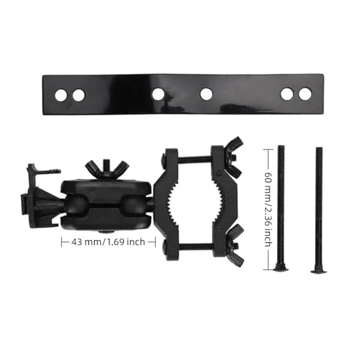Car Rearview Mirror Dash Cam Holder Universal Fit Metal/Plastic Mount 360° Rotating Bracket for Driving Recorder(Metal Nut) - style: Metal Nut